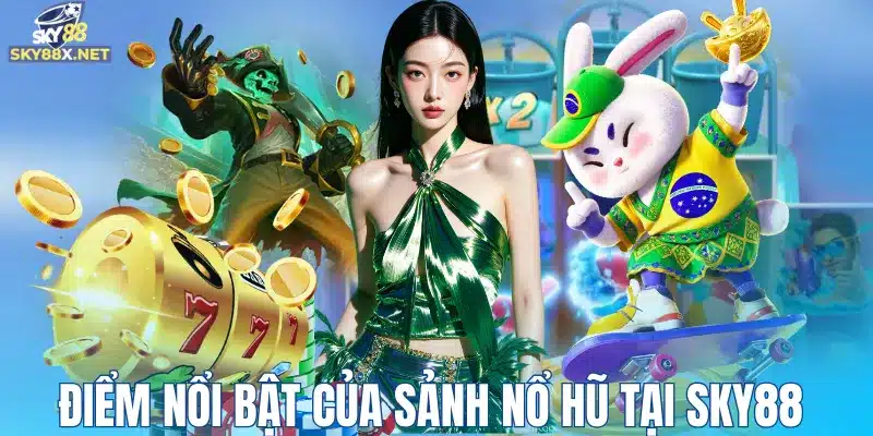 Điểm nổi bật của sảnh nổ hũ tại Sky88 