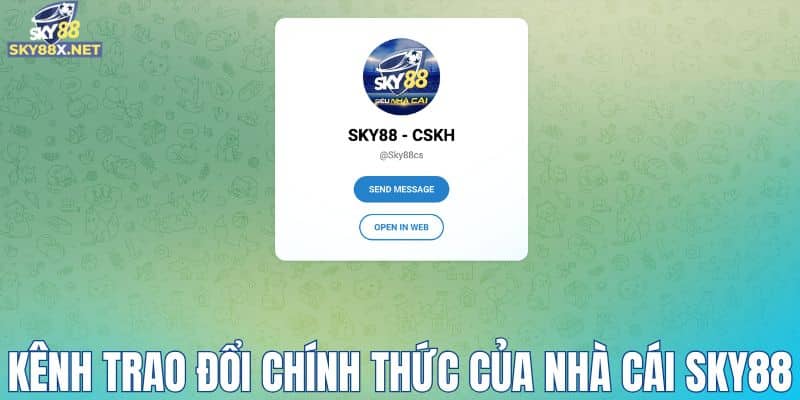 Một số kênh trao đổi chính thức của nhà cái Sky88