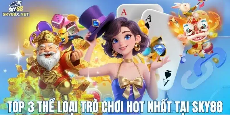 Top 3 thể loại trò chơi được ưa chuộng nhất tại Sky88 